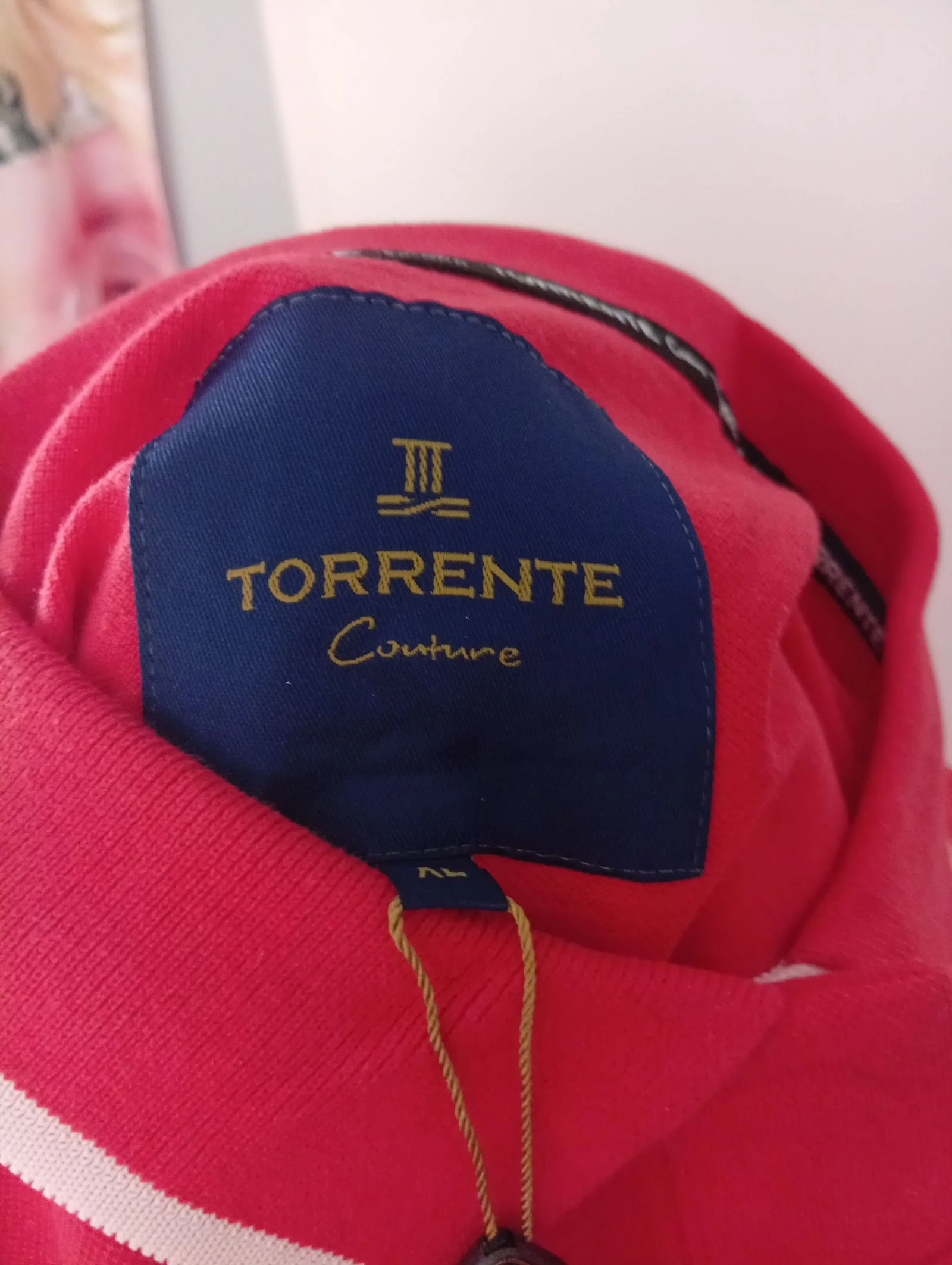 Vestido Polo con borde blanco y aberturas en la parte inferior 💯 algodón certificado de autenticidad – photo 5